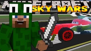 Minecraft Challenge -RACE TRACK SKY WARS!