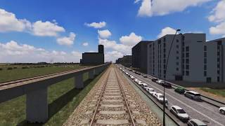 first person metro ride test with realistic speed (islands brygge - vestamager)