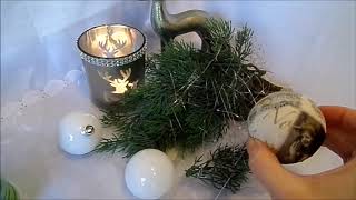 DIY:BASTELN;- GRUNDTECHNIK Serviettentechnik Christbaumkugel basteln,BASTEL-TIPP