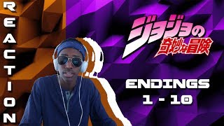 DownB REACTS | JoJo's Bizarre Adventure: Endings 1 - 10 + Analysis REUPLOAD