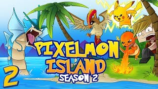 Minecraft Pixelmon Island Season Two! "PYGMY BLAZIKEN!" - Episode 2 (Minecraft Pokemon Mod)