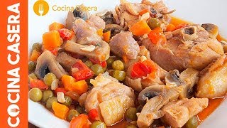 Pollo a la jardinera - Recetas de Cocina