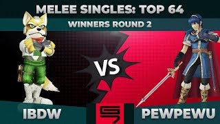 iBDW vs PewPewU - Melee Singles: Top 64 Winners Round 2 - Genesis 7 | Fox vs Marth