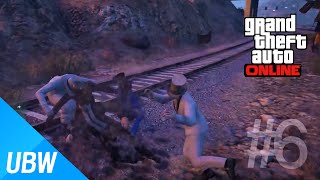 GTA 5 기상천외하게 죽기 도전 #6편:소방차 물대포 맞고 밀려나서 기차에 깔려죽기+보너스