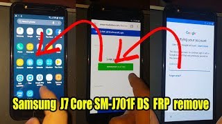 Samsung Galaxy J7 Core SM-J701F DS 2018 FRP google account remove