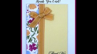 Close to My Heart Thank You Card