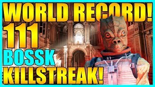 (Old World Record) 111 Bossk Gameplay/Killstreak - Star Wars Battlefront 2