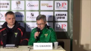 Pomeczowa konferencja prasowa: Gwarek - Pilica Koniecpol  4:1 (3:0)