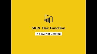 SIGN function (DAX) - (DAX) | SIGN function (DAX) In Power BI Desktop