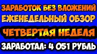 Заработок без вложений лучшие сайты еженедельный обзор №4