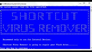 remove shortcut virus from pen drive using cmd