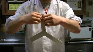 簡単な紙ブーメランの作り方  　How to make a paper boomerangs