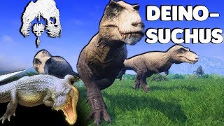 The Isle - MAGNATYRANNUS VS HYPO REX TRUE SIZE, DEINOSUCHUS ANIMATIONS & SECRET? RUGOPS - Gameplay