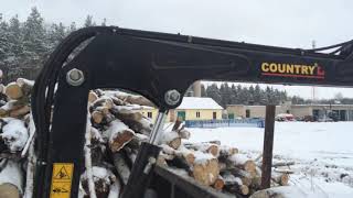 Лесовозная тележка Country T30S с гидроманипулятором Country 470