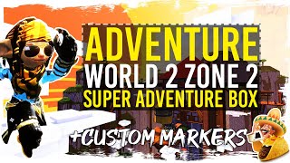 Guild Wars 2 - Super Adventure Box - Adventure - Gold Run  - World 2 - Zone 2 + TacO Markers