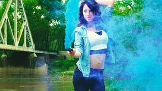 FILMING A MODEL WITH THE SONY A6300 IN SLOW MOTION | Smoke Bomb Visual 1