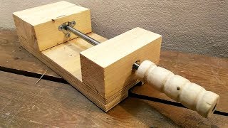 How to Make a Drill Press Vise - DIY Wooden Vice