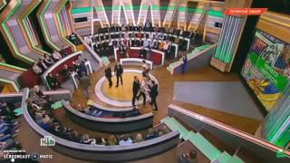Драка в прямом эфире на НТВ ! 26.04.17.Польский нацист получил по морде.