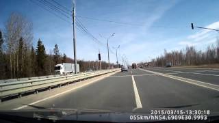 Трасса М1 Минское шоссе Пересечение границы Белоруссия - Россия
