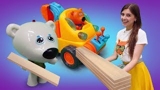 Видео про мишки Мимимишки. Новый домик для лисички! Классные игры девочкам.