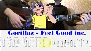 [Gorillaz] Разбор Feel Good inc. на гитаре | (Уроки гитары) PlayThis#3
