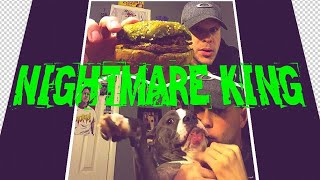NIGHTMARE KING HALLOWEEN FOOD REVIEW - BURGER KING GREEN WHOPPER