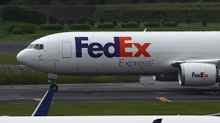 FedEx Boeing 767-300F N102FE Takeoff from NRT 34L