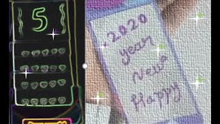 New Year Countdown 2020 card diy | Happy New Year 2020 Countdown card
