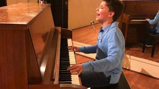 11 Year Old Joshua Turchin sings Everything Stays From Adventure Time