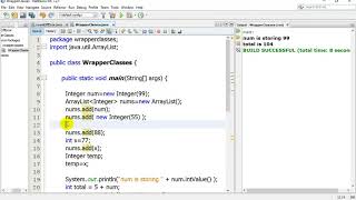 AP Computer Science Wrapper Classes