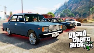 GTA 5 моды - Гонки на русских тачках - ПРИОРА ПРОТИВ СЕМЕРКИ