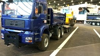 Scale Art MAN TGA transports the dozer to the construction side Euro Modell 2013