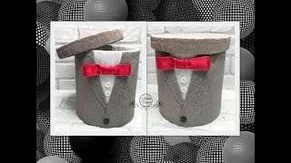 ?КОРОБКА "ДЖЕНТЛЬМЕН" ИЗ КАРТОНА ДЛЯ МУЖСКОГО ПОДАРКА своими руками?Мастер класс?Анна Кохан