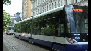 tramvaj Škoda 15T ForCity  #57016 / izmēģinājuma / zkušební jízda / testing in Riga
