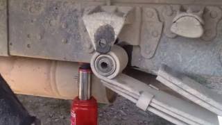 ГАЗЕЛЬ Меняем рессорный сайлентблок на месте Как поменять втулки рессор