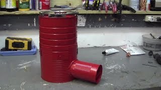How to make a coffee can rocket stove