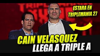 CAIN VELASQUEZ LLEGA A TRIPLE A | CAIN VELASQUEZ EN TRIPLEMANIA XXVII | CAIN VELASQUEZ AAA