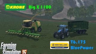 Farming Simulator 15 | FILM-VIDEO | Mais Silage Krone BigX 1100 + T6.175 & Fortuna FTD 150 |