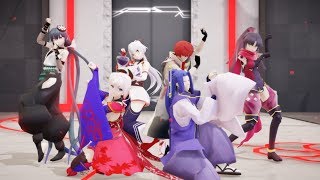 【MMD】『エンヴィキャットウォーク』【りぶ】亜種特異点Ⅲ 屍山血河舞台 下総国【Fate/Grand Order】1080p FullHD