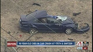 16-year-old male dies in car crash near 175th and Switzer