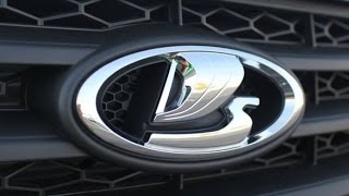 Lada Vesta. Установка нижней сетки на решетку радиатора.
