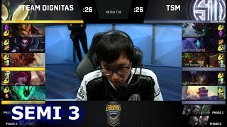TSM vs Dignitas | Game 3 Semi Finals S7 NA LCS Summer 2017 Play-Offs | TSM vs DIG G3 SF
