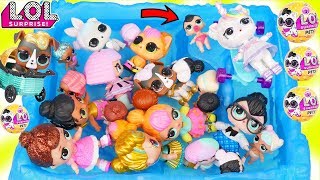 Custom LOL Surprise Dolls Play at Pool with Unicorn