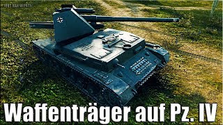 Только для тех кто играет на ВАФЛЕ Waffenträger auf Pz. IV World of Tanks лучший бой