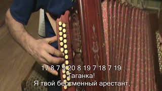 Таганка с нотами в цифрах