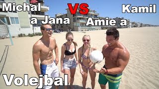 Americké holky vs Český kluci - Plážový volejbal