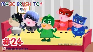 PJ Masks Jumping on the Bed | 5 Little Monkeys Jumping on the bed PJ Masks Song Kids
