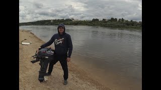 Поездка на Оку. Моторные лодки, прогулка по реке, рыбалка на сухую).