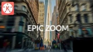 KineMaster Zoom Blur Transition effect.