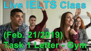 IELTS Live Class - Task 1 - Letter Writing for Band 9